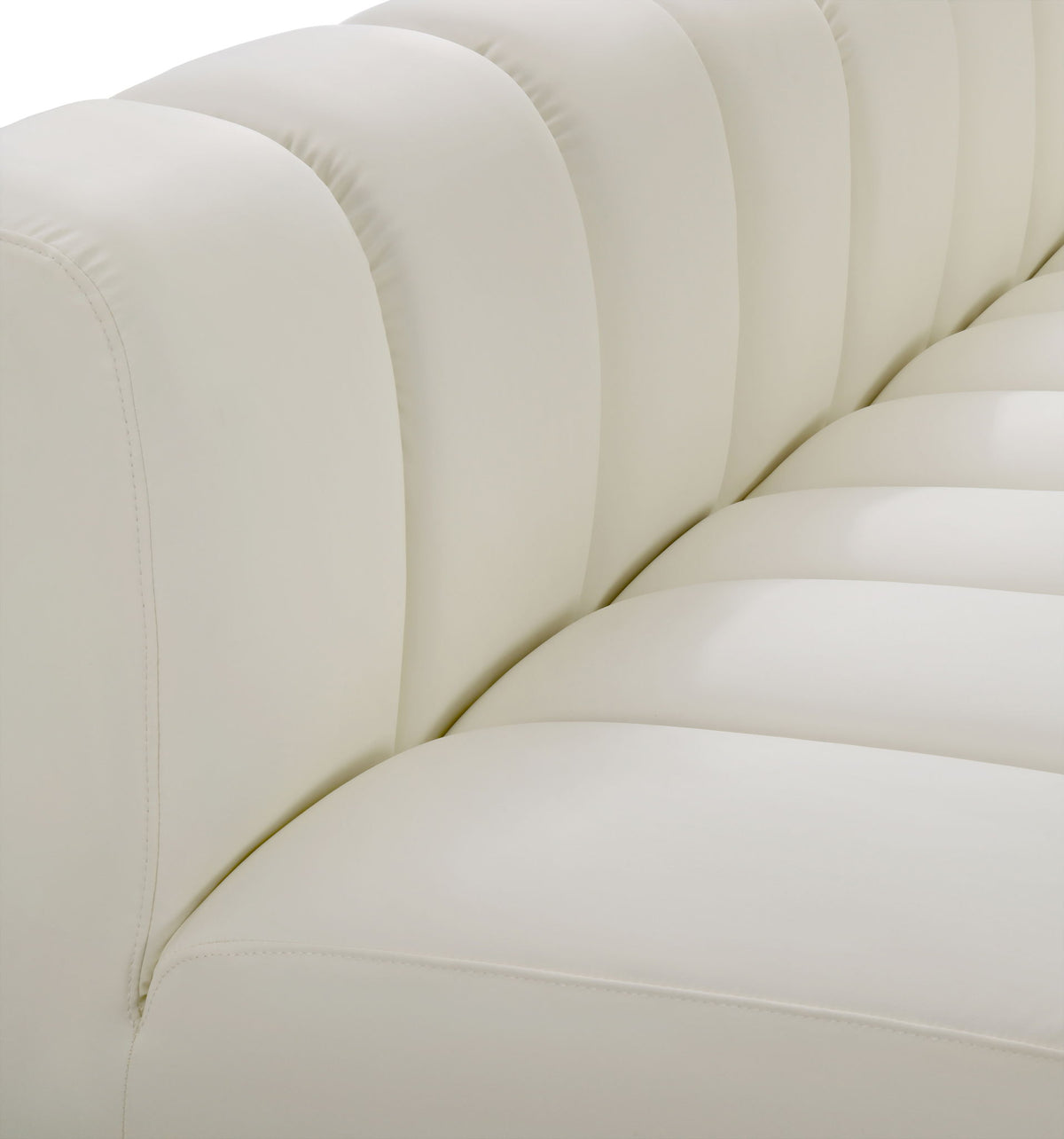 Arc - Faux Leather 3 Piece Modular Sofa