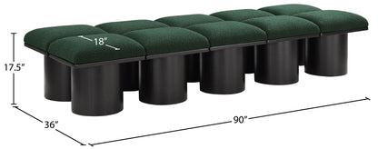 Pavilion - 10 Piece Modular Bench With Black Base