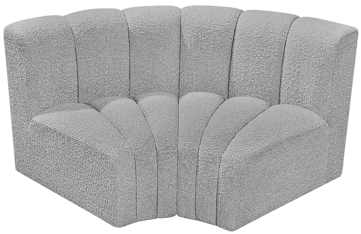 Arc - Boucle Fabric 2 Piece Modular Sofa
