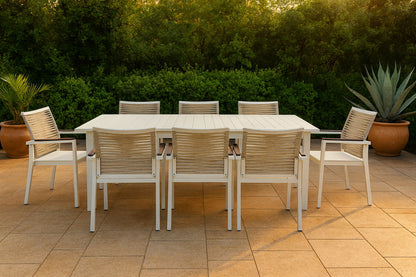 Maldives - Rope Outdoor Patio Dining Arm Chair (Set of 2)
