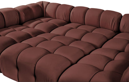 Orin - Velvet 6 Piece Modular Sectional