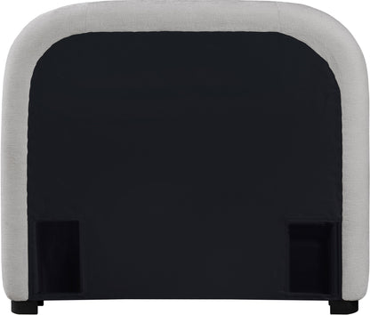 Vaughn - Chenille Bed With Black Base