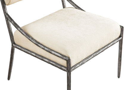 Bastille - Upholstered Dining Side Chair (Set of 2) - Silver Frame