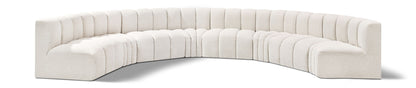 Arc - Boucle Fabric 8 Piece U-Shaped Modular Sofa
