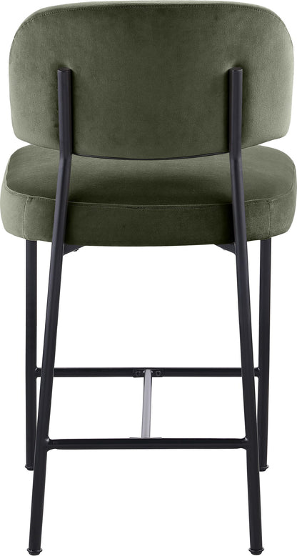 Zarelle - Performance Fabric Upholstered Counter Stool (Set of 2)