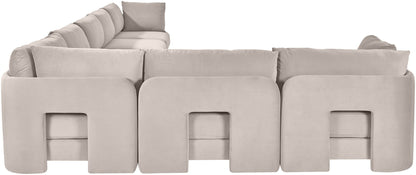 Hammond - Velvet Performance Fabric Upholstered 7 Piece Sectional