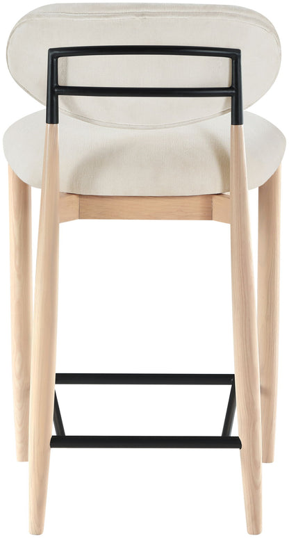 Riccio - Upholstered Stool - Cream