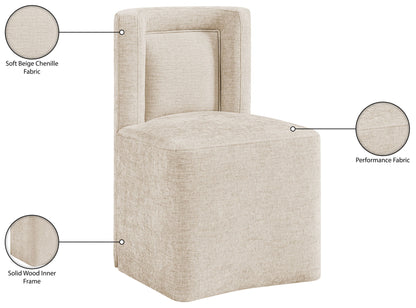 Duvina - Chenille Performance Fabric Dining Chair (Set of 2)