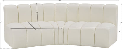 Arc - Faux Leather 3 Piece Modular Corner Sofa
