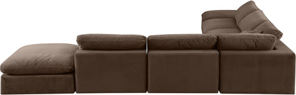 Comfy - 7 Piece Velvet Modular Corner Sectional
