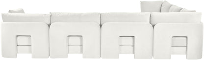 Hammond - Velvet Performance Fabric Upholstered 6 Piece Corner Sectional