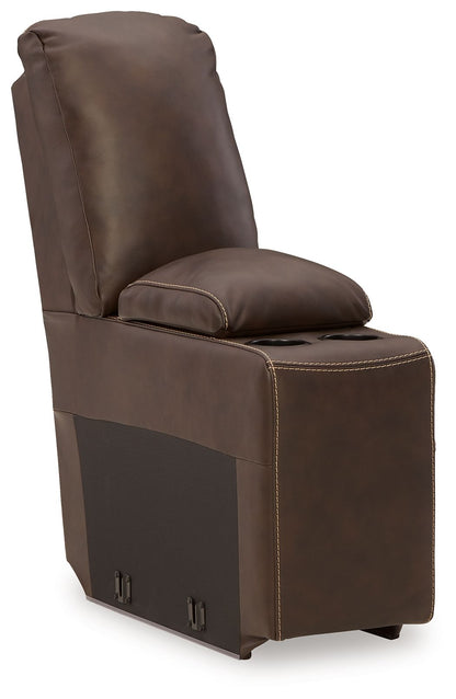 Dunleith - 9-Piece Power Reclining Sectional - Chocolate