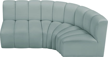 Arc - Faux Leather 3 Piece Sofa