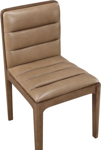 Ellis - Vegan Leather Upholstered Dining Chair (Set of 2) - Tan