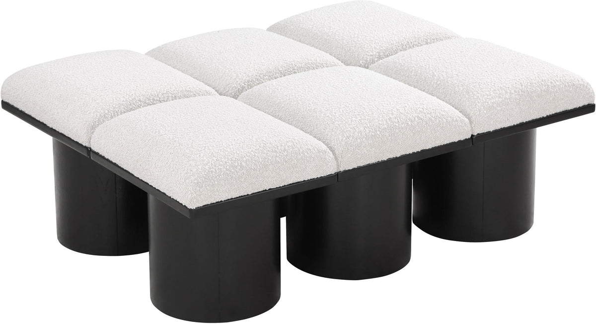 Pavilion - 6 Piece Modular Bench With Black Base
