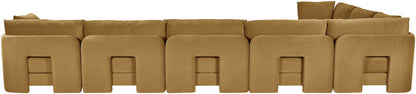 Hammond - Velvet Performance Fabric Upholstered 7 Piece Sectional