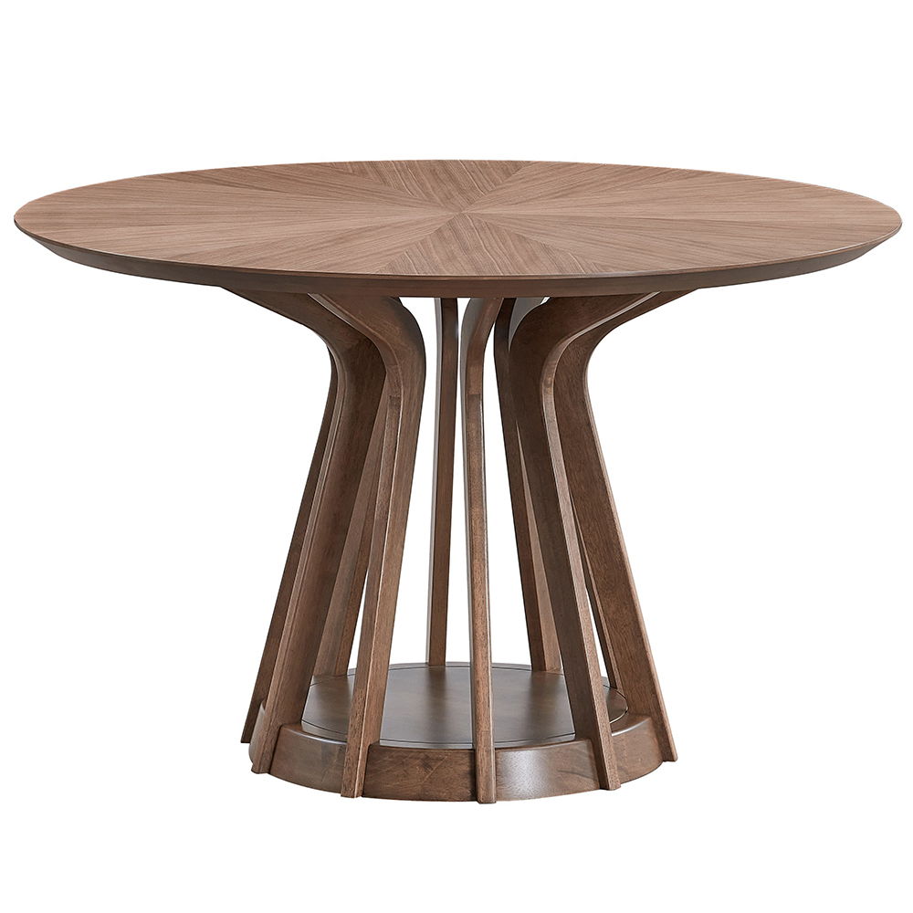Seda - Round Dining Table - Walnut