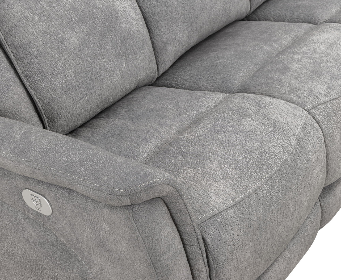 Linus - Zero Gravity Power Reclining Sofa - Hudson Gray