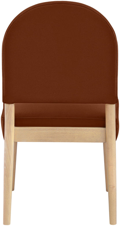 Varinelle - Velvet Dining Chair (Set of 2) - Natural Frame