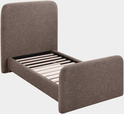 Fira - Linen Textured Fabric Upholstered Bed