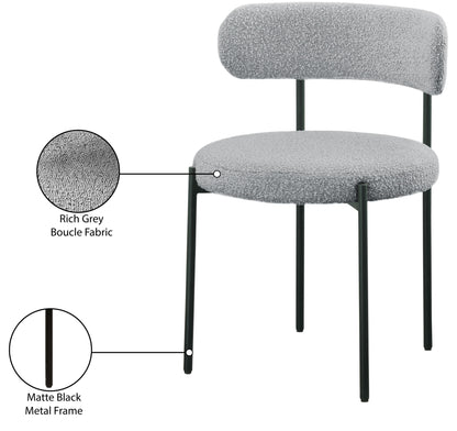Beacon - Boucle Fabric Dining Chair (Set of 2)
