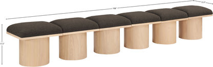 Pavilion - 6 Piece Modular Bench With Natural Base