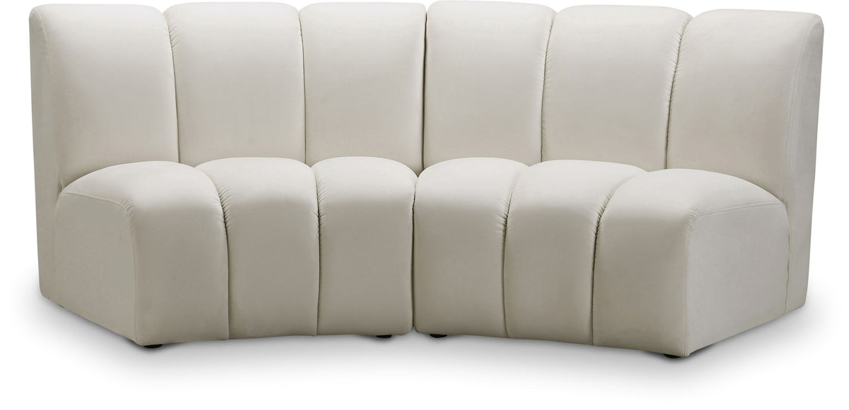 Infinity - 2 Piece Velvet Modular Sectional