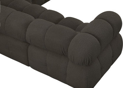 Ames - 7 Piece Boucle Fabric Modular Sectional
