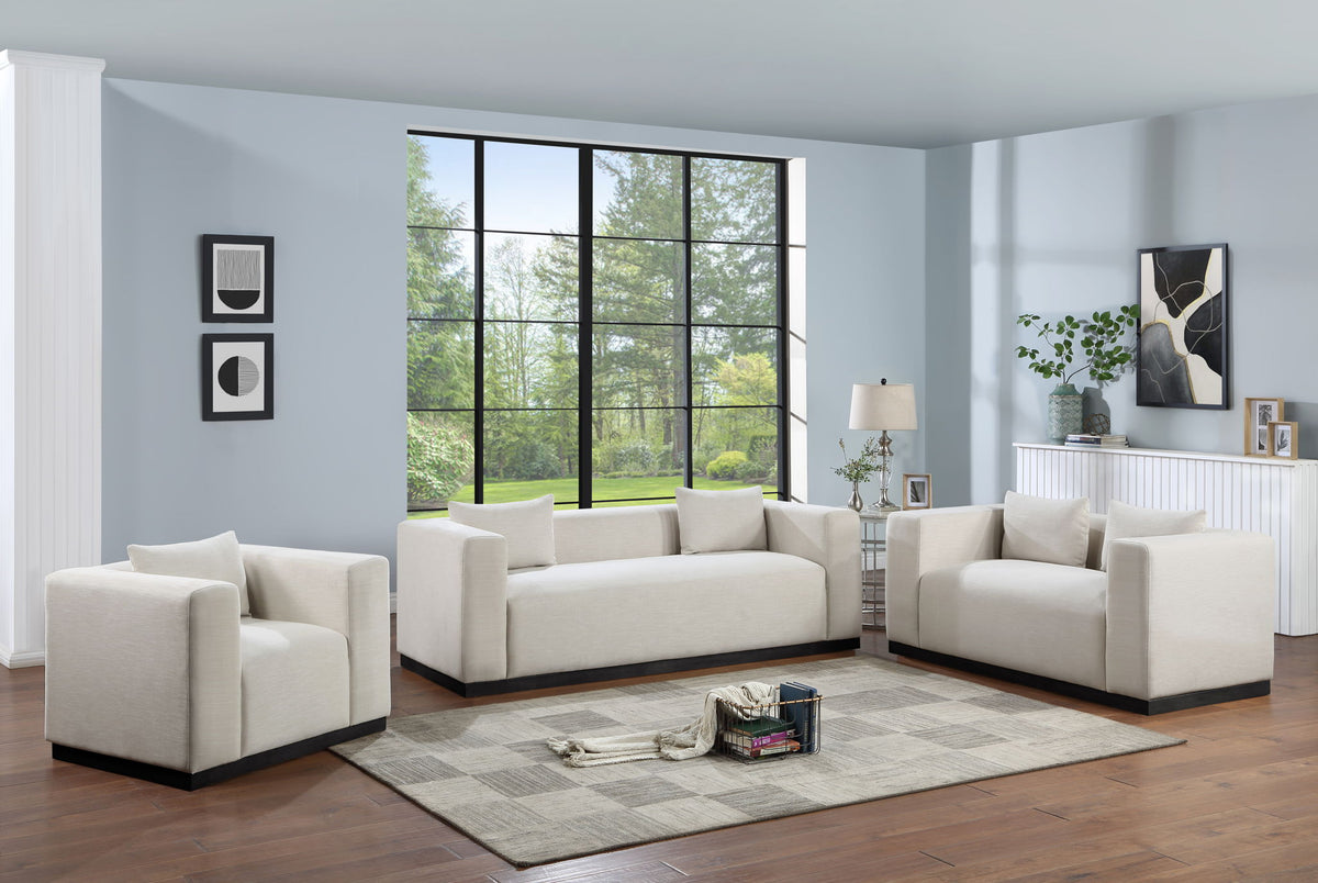 Alfie - Linen Textured Fabic Sofa