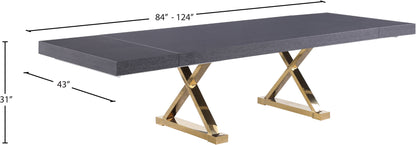 Excel - Extendable Dining Table with Gold Base