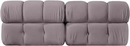 Orin - Velvet Performance Fabric Upholstered 2 Piece Modular Sofa