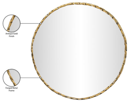 Hammer - Round Iron Mirror