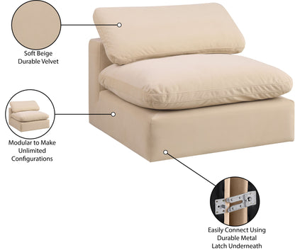 Comfy - Velvet Armless Chair