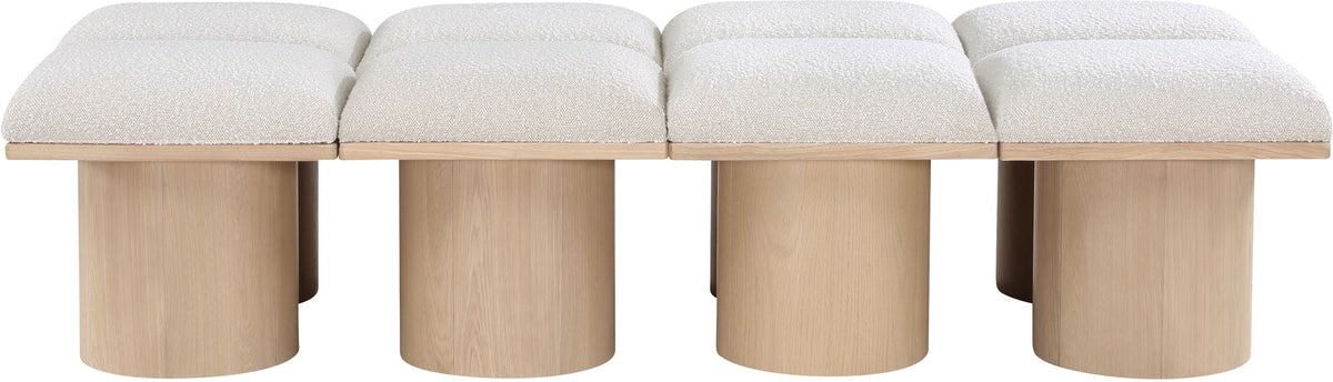 Pavilion - 8 Piece Modular Bench With Natural Base