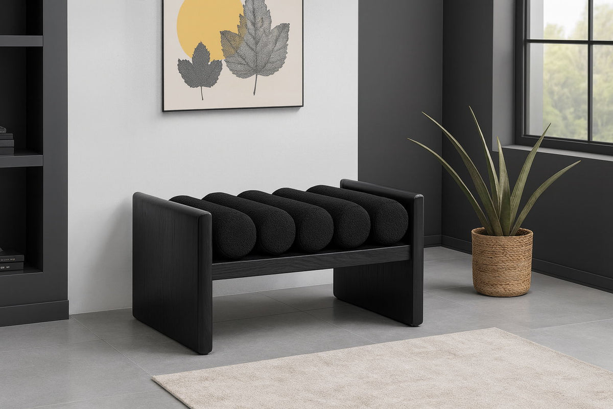 Waverly - Bench With Black Frame