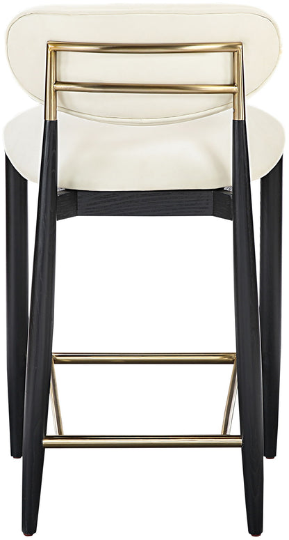 Riccio - Stool - Black And Gold Frame