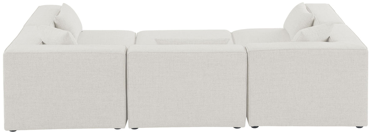 Cube - Linen 6 Piece Modular Sectional