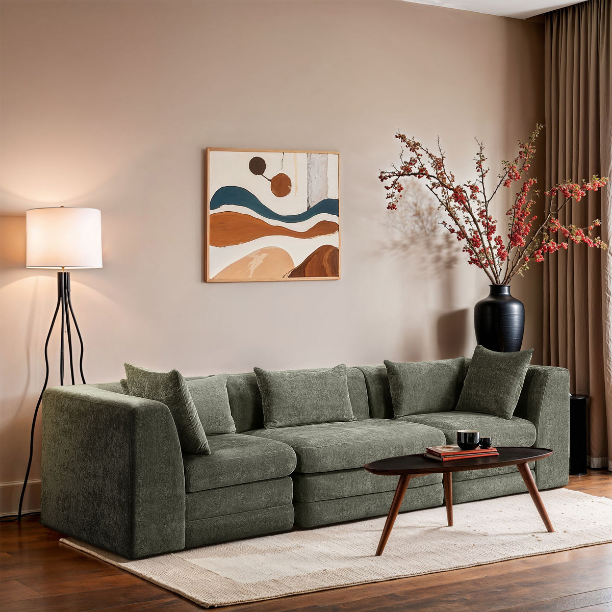 Stellar - 3 Piece 114" Upholstered Modular Sofa