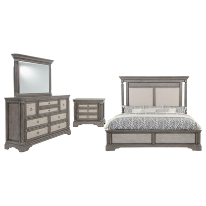 Cresswell 4-piece Queen Bedroom Set Weathered Taupe