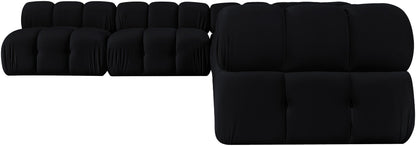 Orin - Velvet 6 Piece Modular L-Shaped Sectional