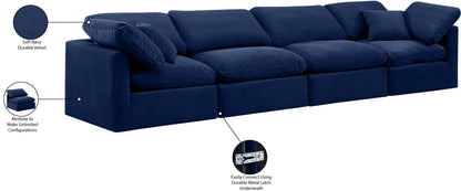 Indulge - Velvet 4 Seat Modular Sofa