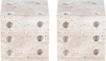 Dice - Travertine Decorative - Natural
