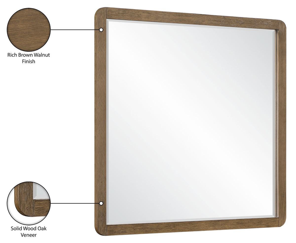 Adagio - Solid Wood And Oak Veneer Mirror