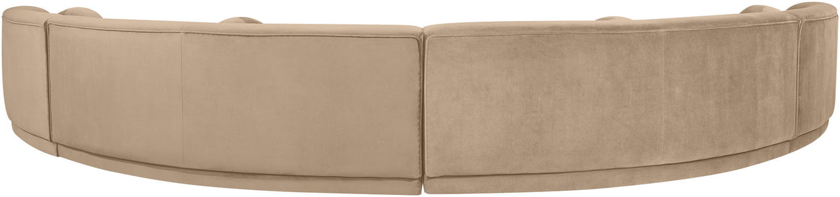 Avra - 189" Velvet Performance Fabric Upholstered Sectional