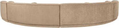 Avra - 189" Velvet Performance Fabric Upholstered Sectional