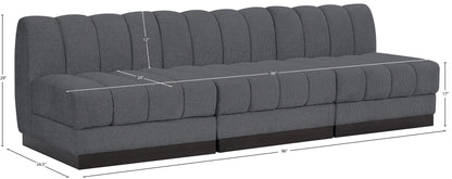 Quinn - 3 Seat Modular Armless Sofa