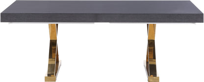 Excel - Extendable Dining Table with Gold Base