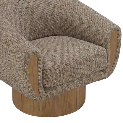 Avella - Interwoven Fabric Swivel Accent Chair