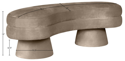 Zenna - Velvet Bench