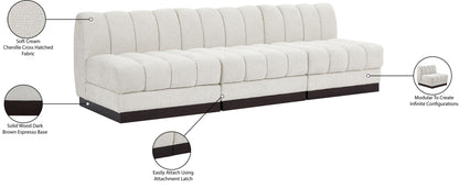 Quinn - 3 Seat Modular Armless Sofa